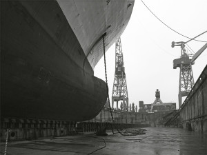 DAMEN Shiprepair, beneden in het dok.